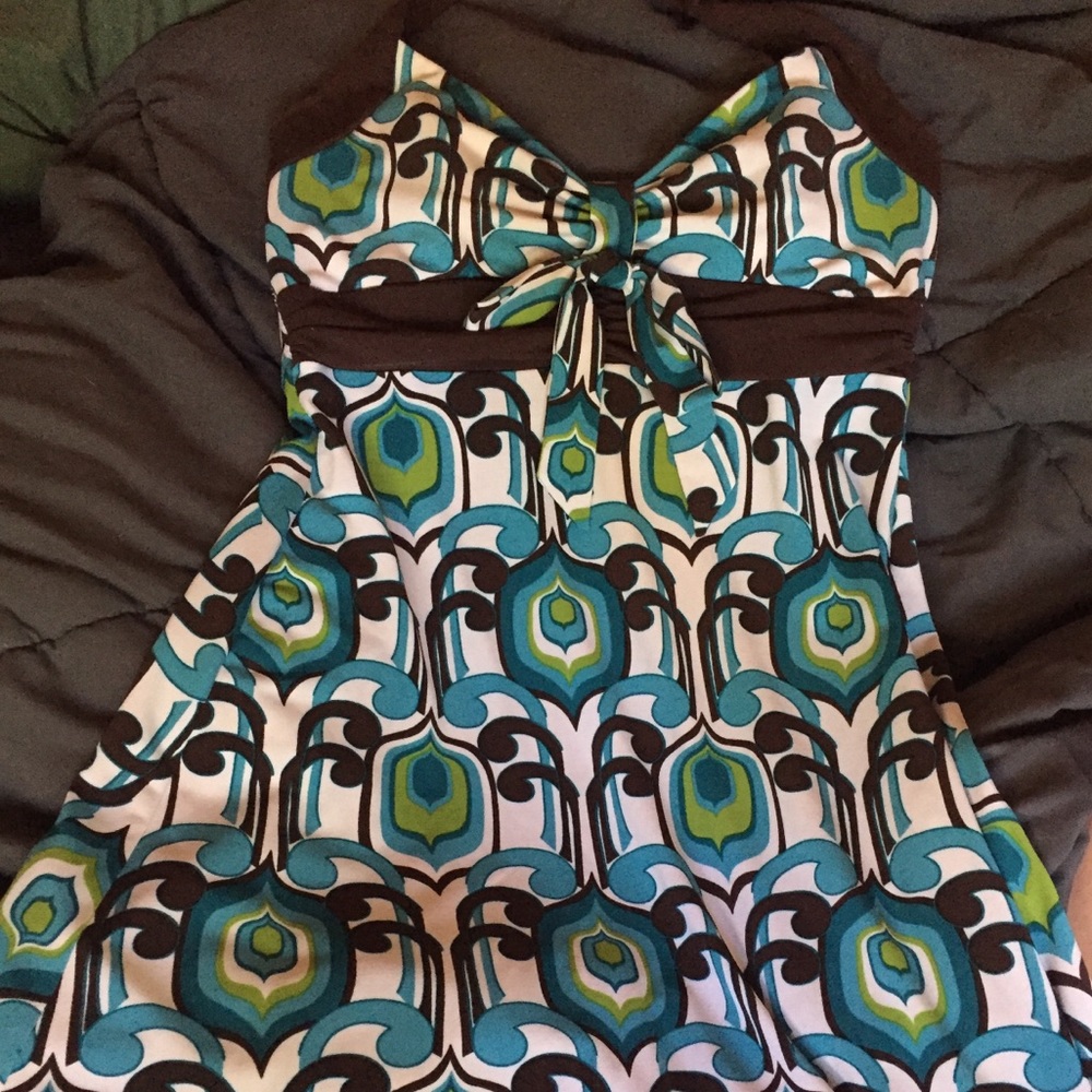 Peacock Trixxi semi formal dress
